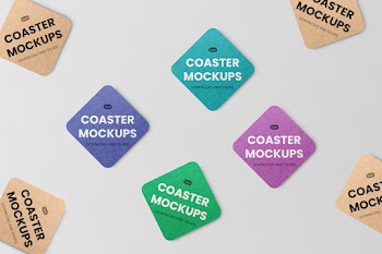 Free Coaster Mockups