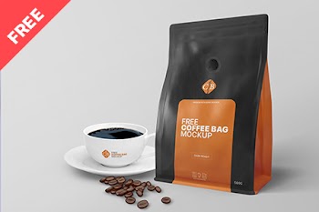 Free Coffee Bag Packaging Mockup cb free coffee bag mockup free 