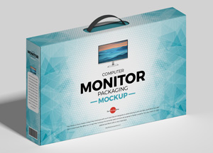 Free Computer Monitor Packaging Mockup computer monitor packaging -mockup- 