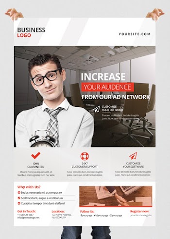 Free Corporate Business PSD Flyer Template