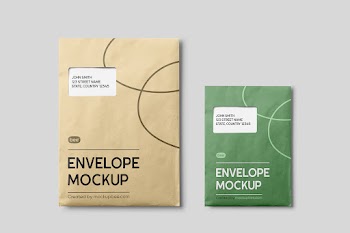 Free Corporate Envelope Mockup
