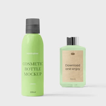 Free Cosmetic Bottle Mockups
