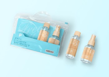 Free Cosmetic Kit Mockup ree osmetic it mocku ree osmetic kit mockup free free osmetic kit mockup free cosmetic kit mockup packof four bottles anorlastckt bng 