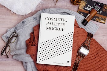 Free Cosmetic Palette Box Mockup