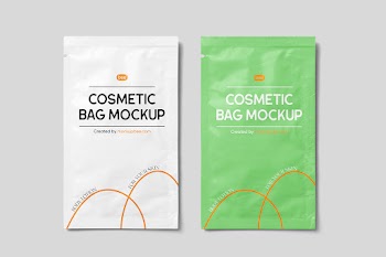 Free Cosmetic Sample Sachet Mockups