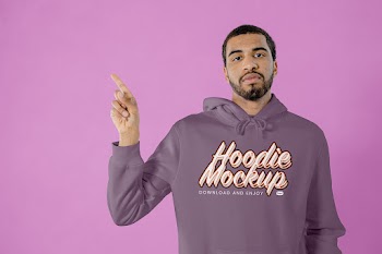 Free Cotton Hoodie Mockup