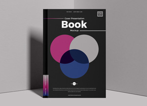 Free Cover Presentation PSD Book Mockup cever book 