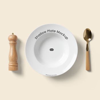 Free Deep Plate Mockup