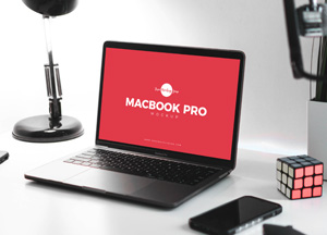 Free Design Studio MacBook Pro Mockup PSD macbook pro 