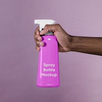 Free Detergent Bottle Mockup