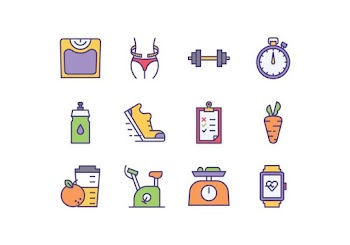 Free Diet Program Icons