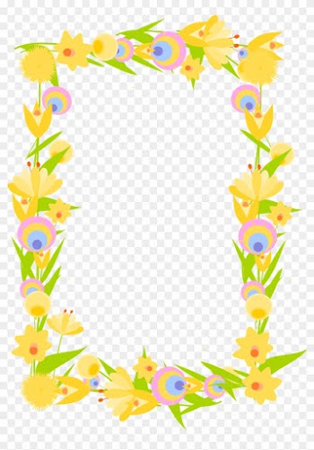 Free Digital Floral Frame Png And Diy Stationery - Frame Banana Background Transparent