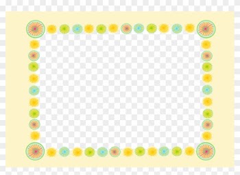 Free Digital Frame With Pastel And Candy Colored Pattern - Pastel Frame Png