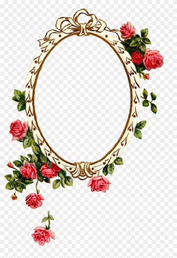 Free Digital Printable Label And Pink Rose Flower Frame - Rose Flower Frames Design