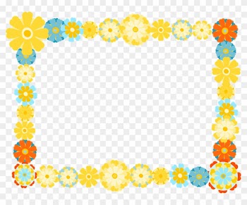 Free Digital Scrapbooking Flower Frame - Picture Frame