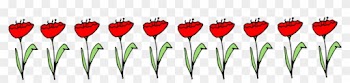 Free Digital Spring Scrapbooking Embellishment And - Poppy Border Clipart Free