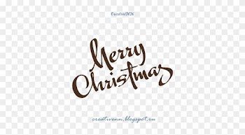 Free Digital Stamps - Merry Christmas Lettering