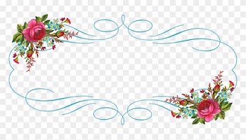 Free Digital Vintage Flower Frame And Border - Vintage Label Banner Png