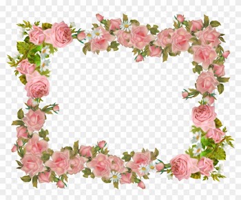 Free Digital Vintage Rose Frame And Scrapbooking Paper - Vintage Flower Frame Png