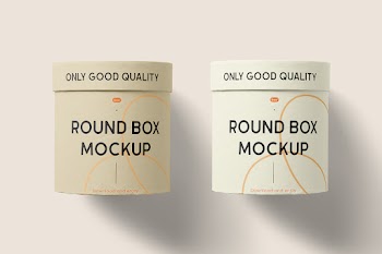 Free Double Tube Box Mockup