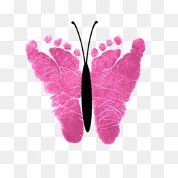 Free download Butterfly Footprint Infant Clip art - footprints png.