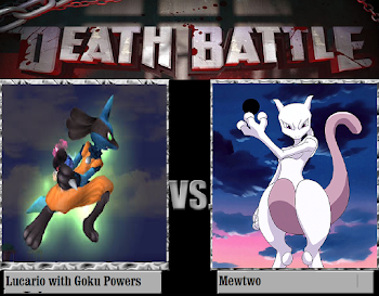 Free download Lucario with Goku Powers Vs Mewtwo by ...