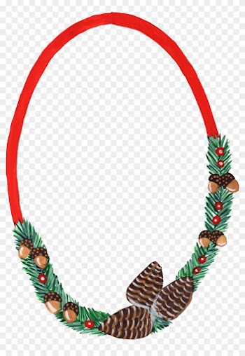 Free Download - Oval Frame Christmas