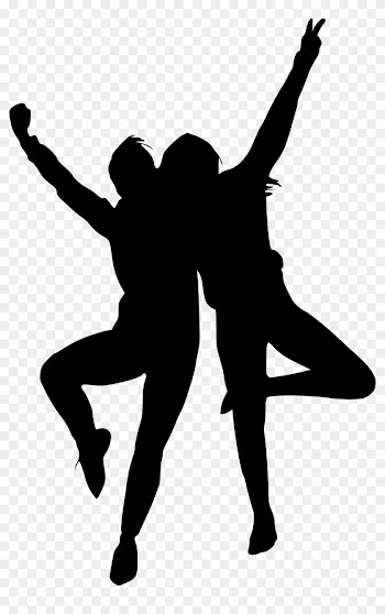 Free Download - People With Hands Up Silhouette