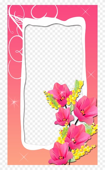 Free Download - Pink Png Frames With Flowers