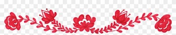 Free Download - Red Floral Border Png
