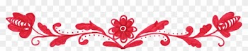 Free Download - Red Flower Border Design
