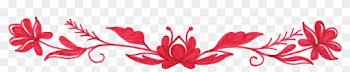 Free Download - Red Flower Border Png