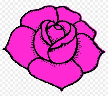 Free Download - Simple Rose Drawing