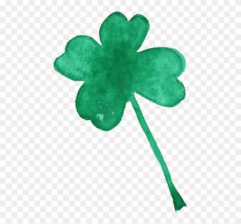 Free Download - Watercolor Four Leaf Clover Png Free