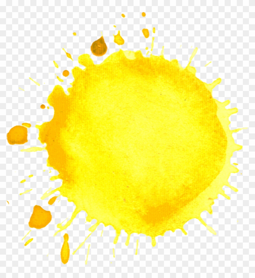 Free Download - Watercolor Yellow Splash Png