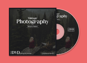 Free DVD Disk Cover Mockup graphy vintage photography depnature dvd dvd. 