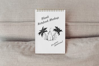Free Eco Open Notebook Mockup