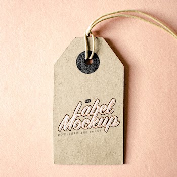 Free Eco Paper Label Mockup