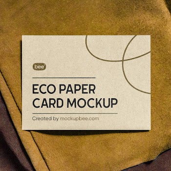 Free Eco Postcard Mockup