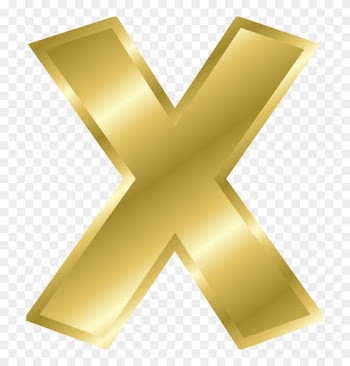 Free Effect Letters Alphabet Gold - X In Gold Letters