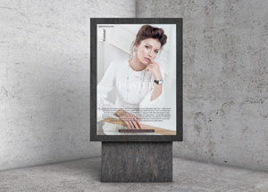 Free Elegant Brand Poster Mockup PSD 2019 ster 