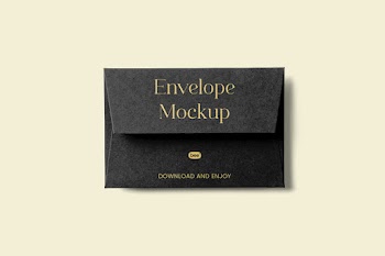 Free Elegant Envelope Mockup