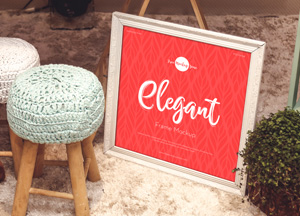 Free Elegant Frame Mockup Design clegant mocku 