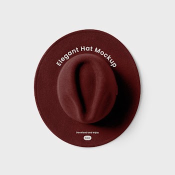 Free Elegant Hat Mockup