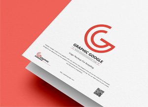Free Elegant Texture Logo Mockup For Branding graphic google 