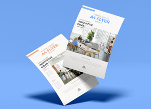 Free Fabulous Branding A4 Flyer Mockup a4 flyer ovatve deas aa flyer deas 