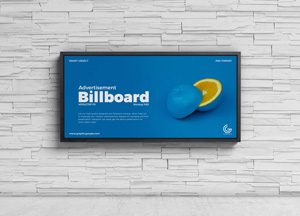 Free Fancy Street Wall Advertisement Billboard Mockup PSD 2019 advenisement billboard 
