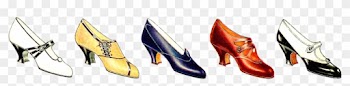 Free Fashion Clip Art - Shoes Clipart Border