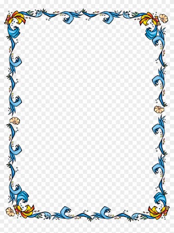 Free Fish Swimming In Water Border Clip Art Image From - Page Border In Word