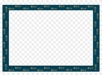 Free Fishbone Frame And Border For Cat Blog Design - Fish Bone Border